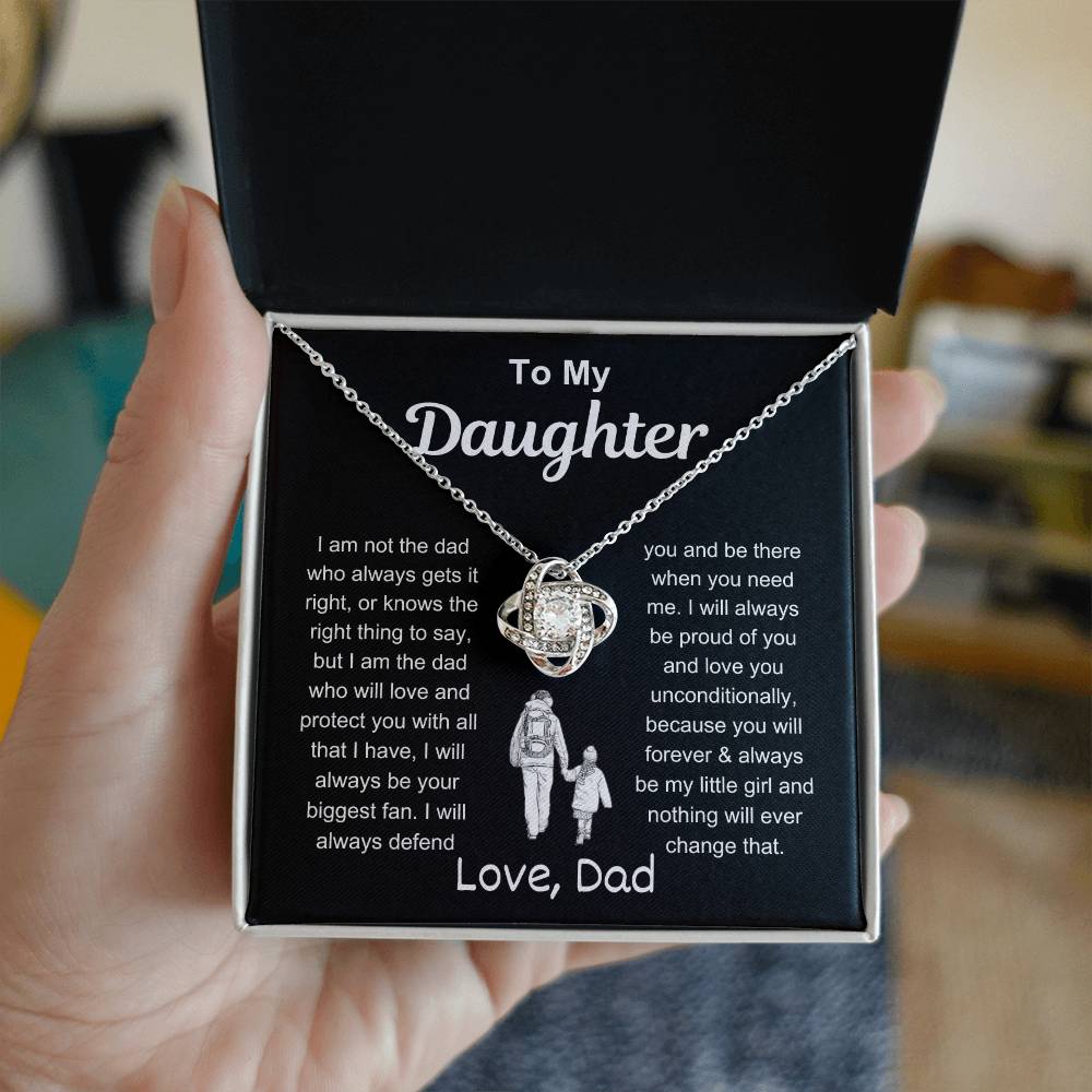 To My Daughter | Love & Protect | Love Knot Necklace