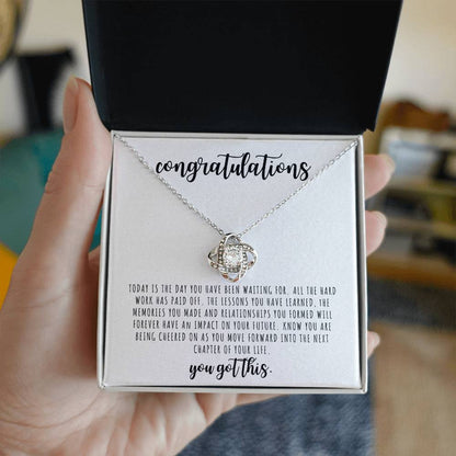 Congratulations | You Got This | Love Knot Necklace