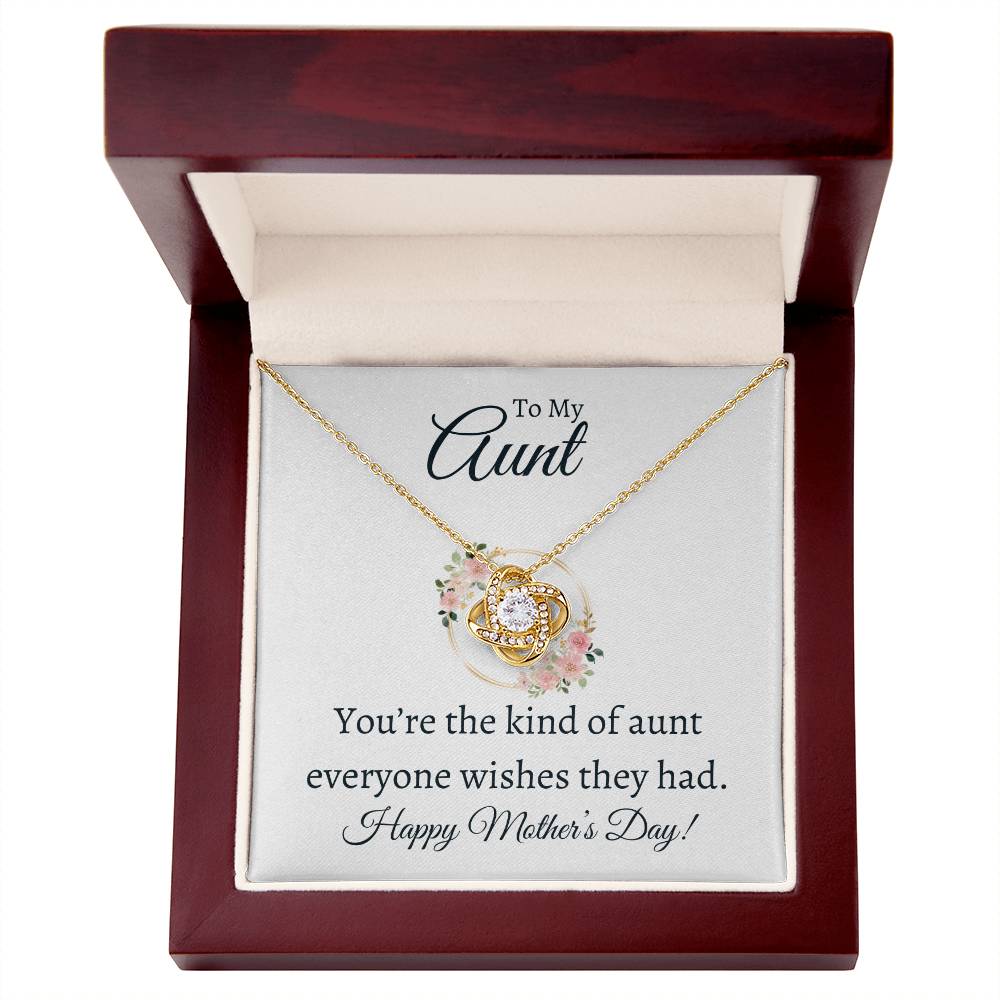 To My Aunt | Love Knot Necklace