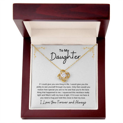 Gift For Daughter - Love Knot Necklace