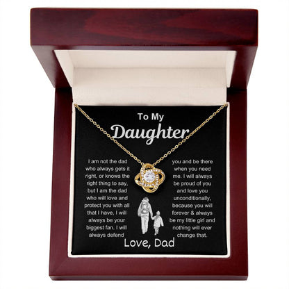 To My Daughter | Love & Protect | Love Knot Necklace