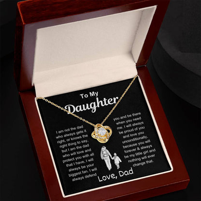 To My Daughter | Love & Protect | Love Knot Necklace