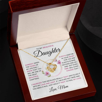 To My Beautiful Daughter | Someday When | Love Knot Necklace