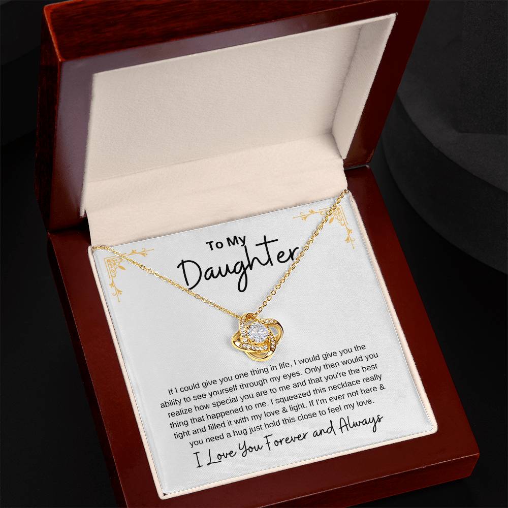 Gift For Daughter - Love Knot Necklace