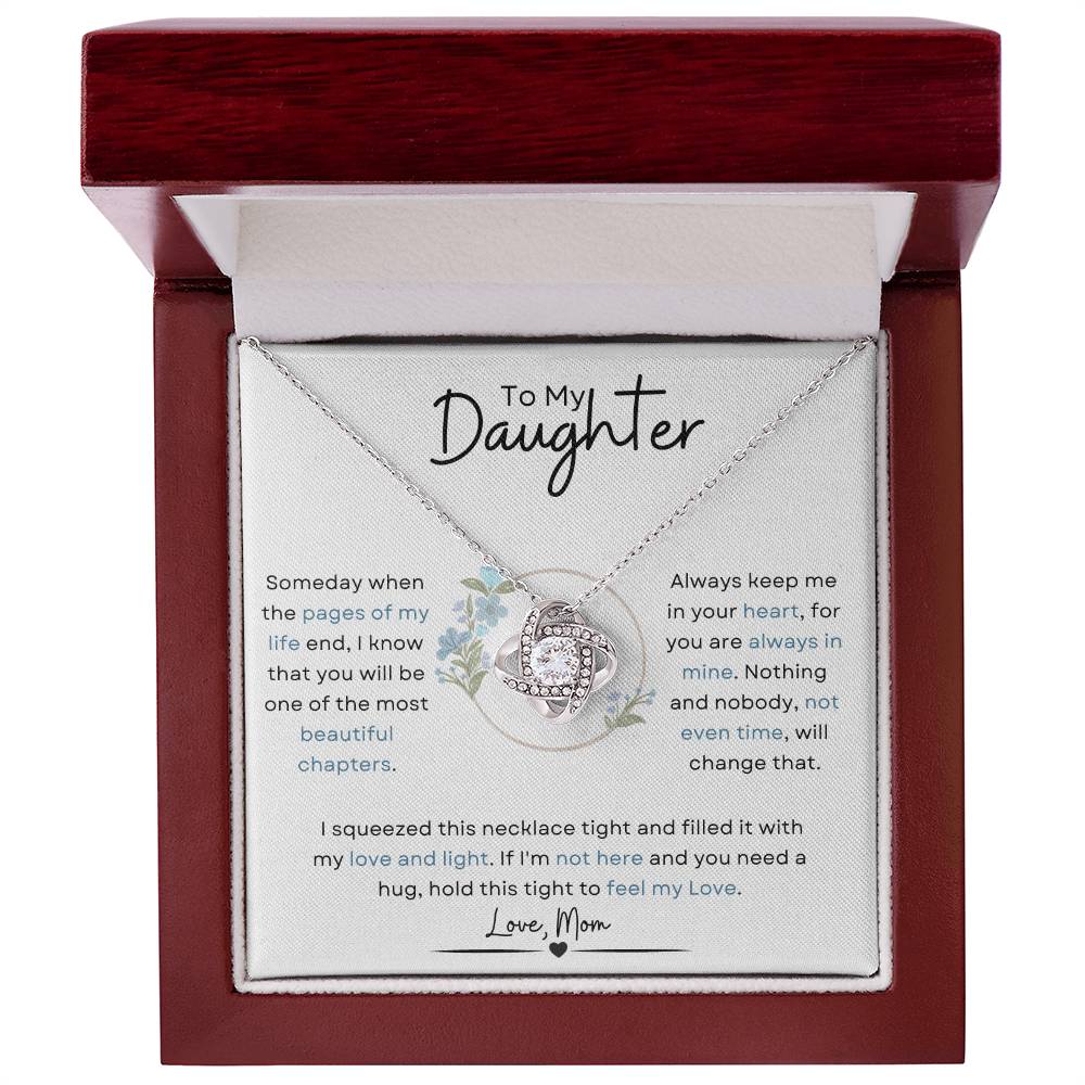 To My Daughter | Someday When | Love Knot Necklace