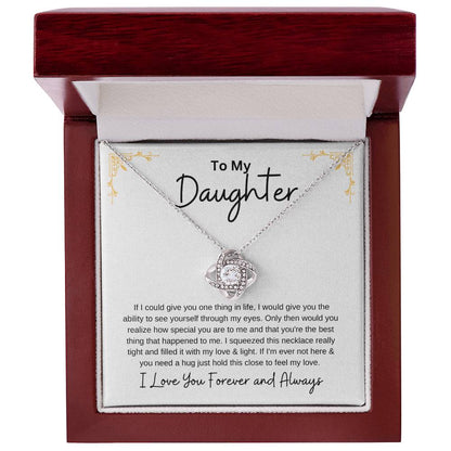 Gift For Daughter - Love Knot Necklace