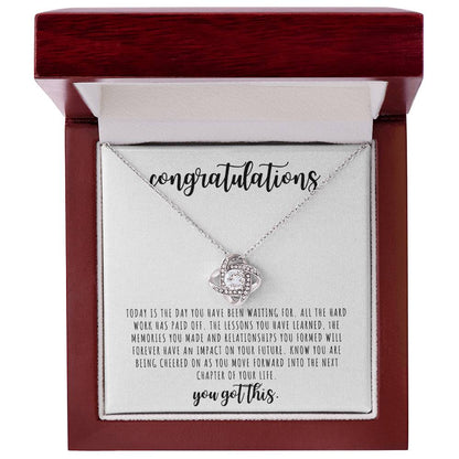 Congratulations | You Got This | Love Knot Necklace