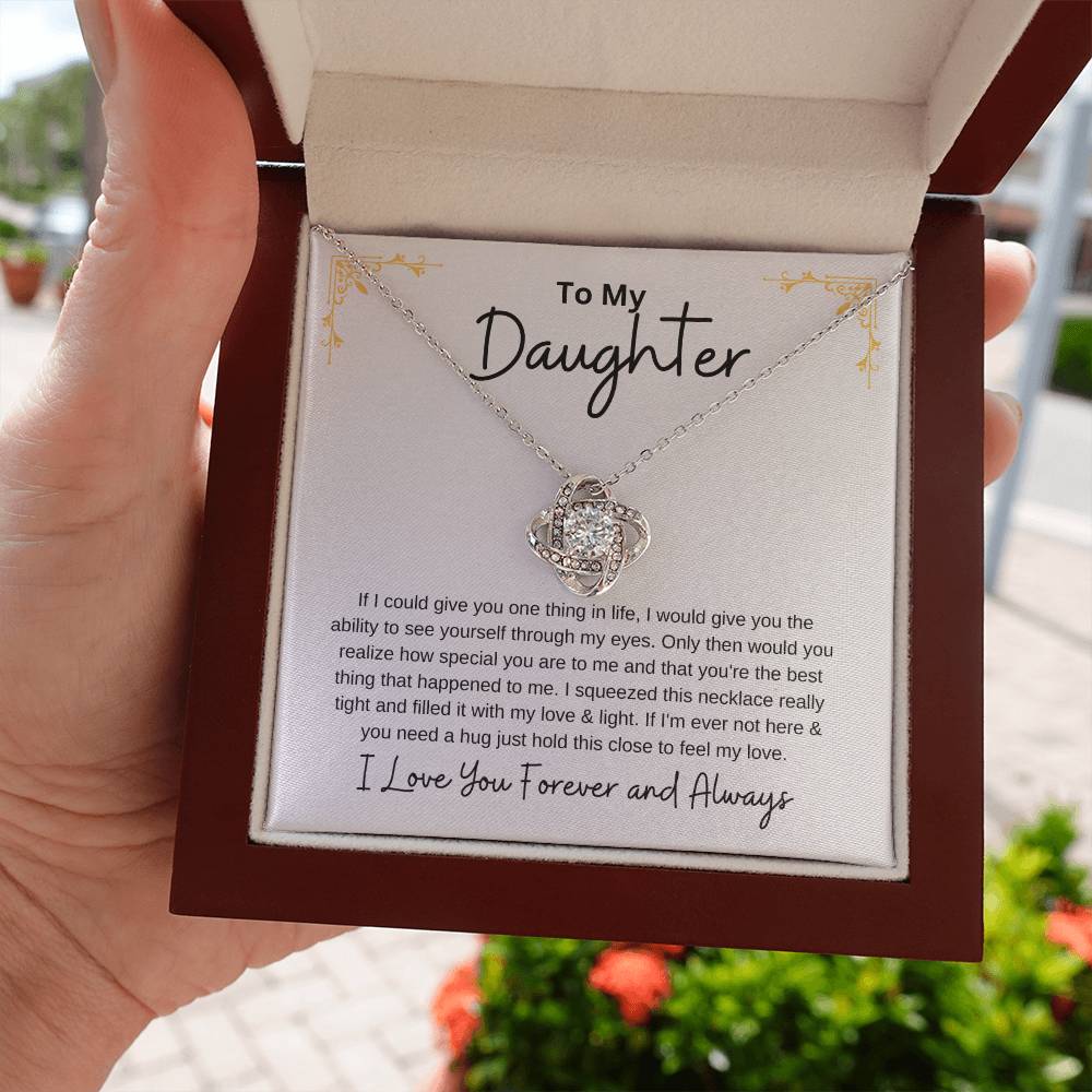 Gift For Daughter - Love Knot Necklace