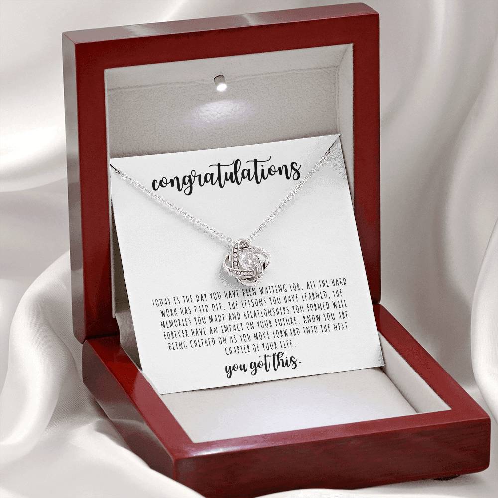 Congratulations | You Got This | Love Knot Necklace