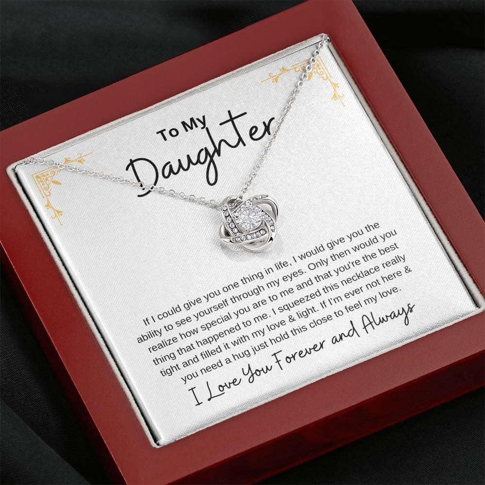 Gift For Daughter - Love Knot Necklace