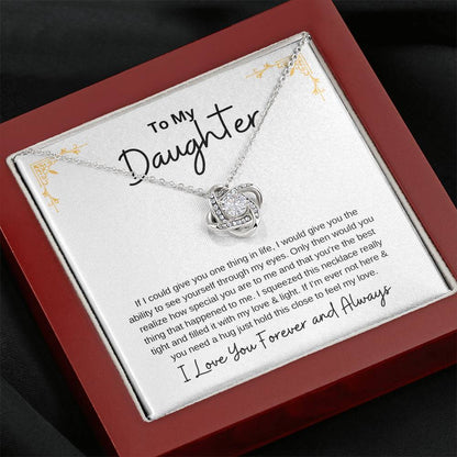 Gift For Daughter - Love Knot Necklace