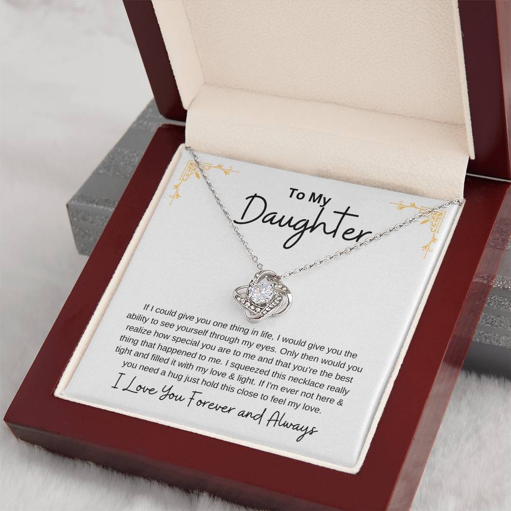 Gift For Daughter - Love Knot Necklace