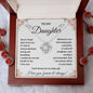 To My Daughter | My Baby Girl | Love Knot Necklace
