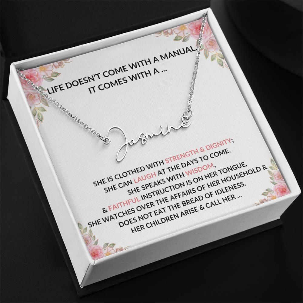 Signature Mama Necklace | Strength and Dignity | Mother's Day Necklace