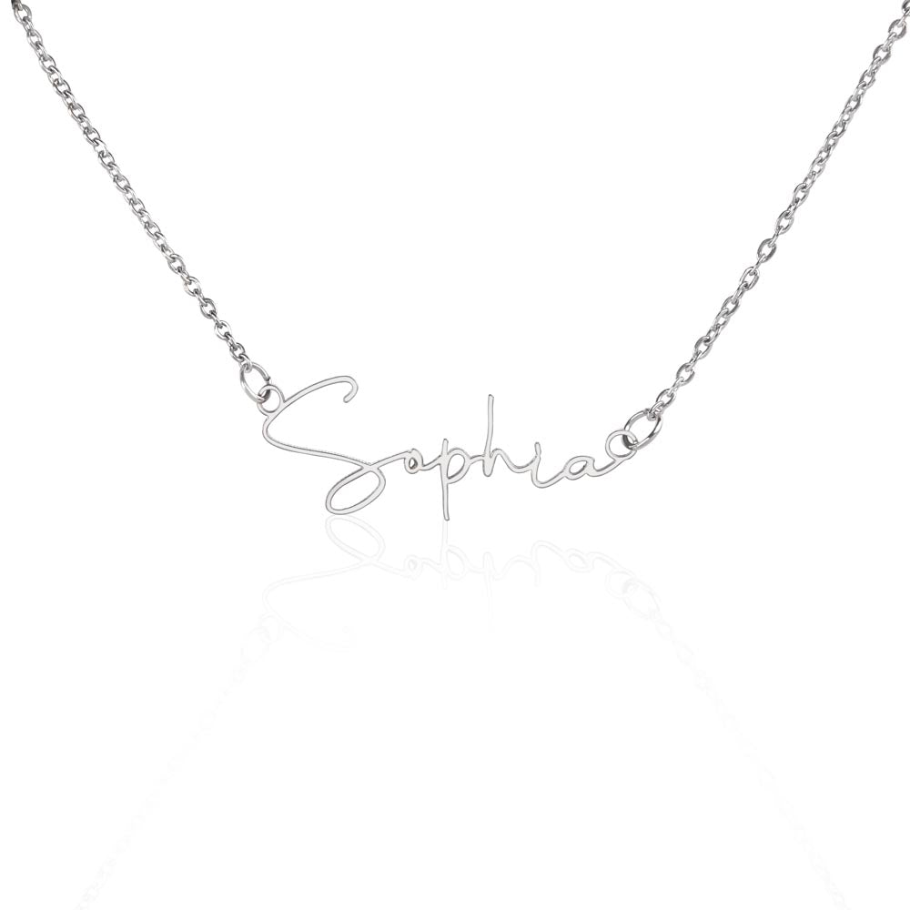 Badass Daughter Name Necklace  - W