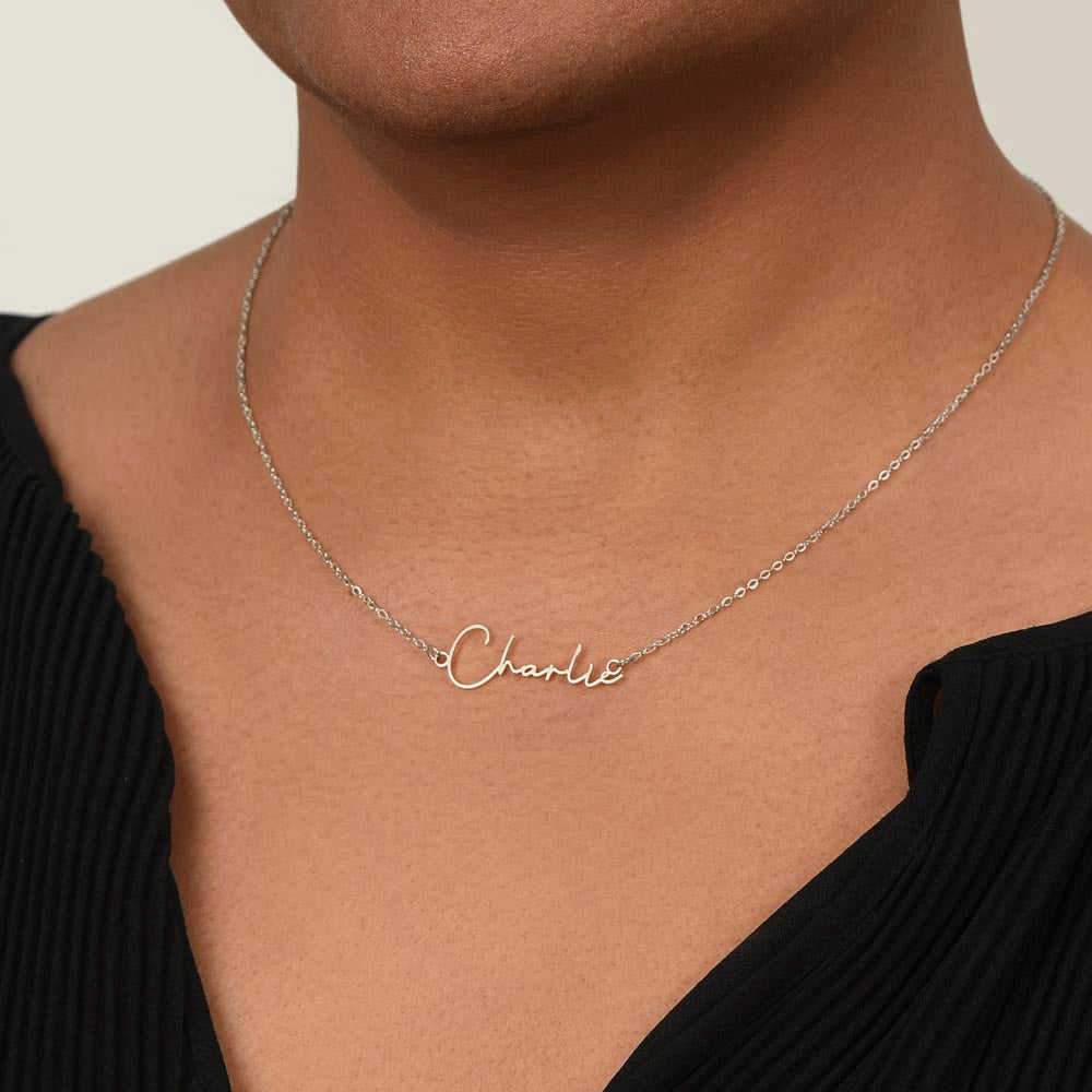 Badass Daughter Name Necklace  - W