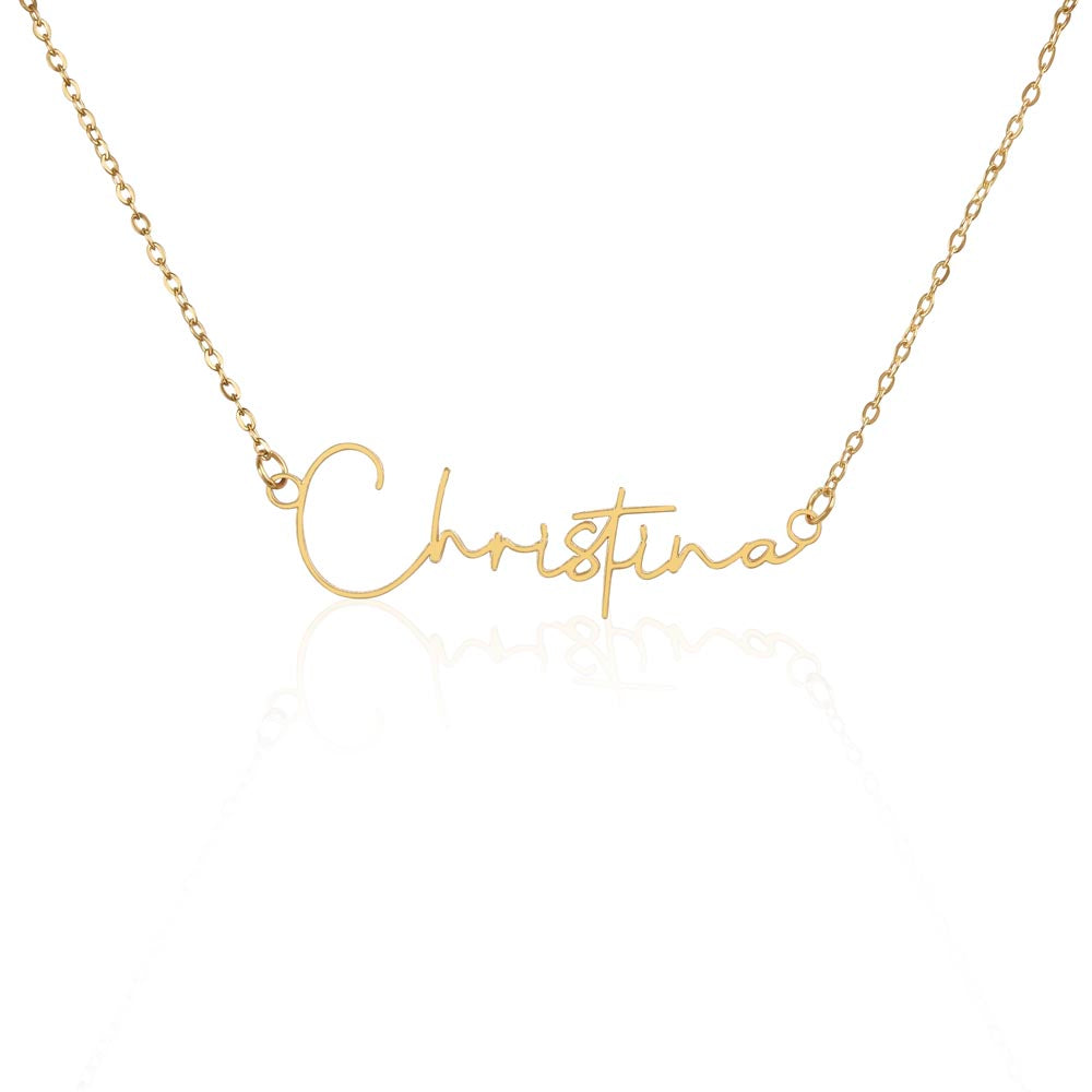 Badass Daughter Name Necklace  - W