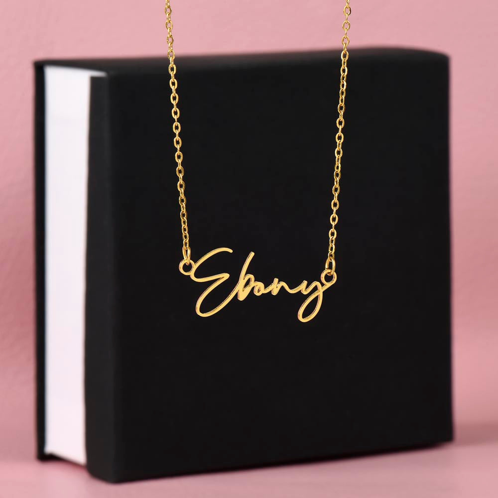 Badass Daughter Name Necklace  - W