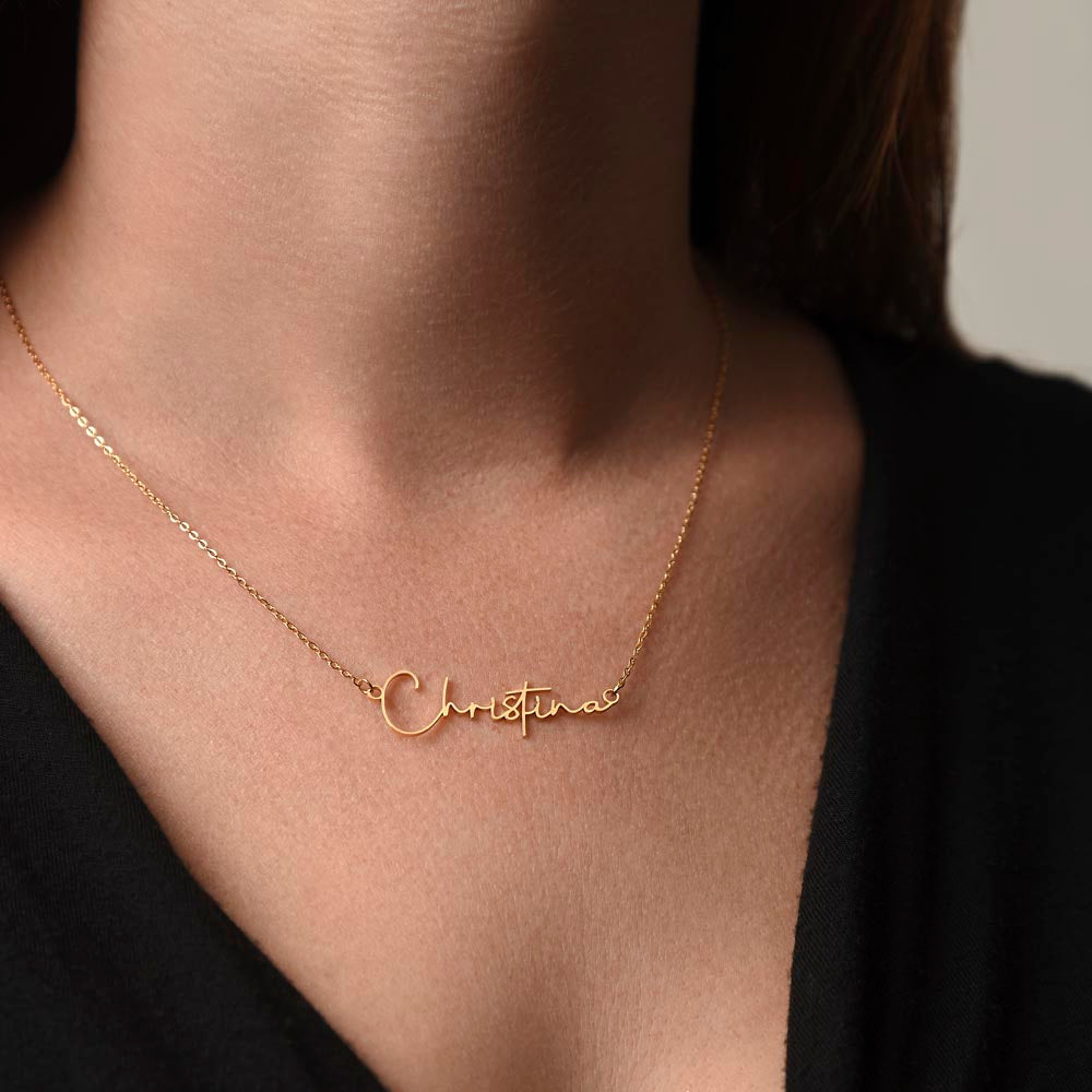Badass Daughter Name Necklace  - W