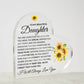To My Beautiful Daughter | The Special Woman You Are | Heart Acrylic Plaque