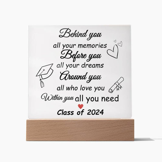 Class Of 2024 Graduation Acrylic Plaque