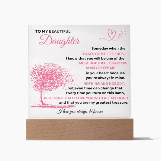 To My Beautiful Daughter | Someday When | Acrylic Plaque