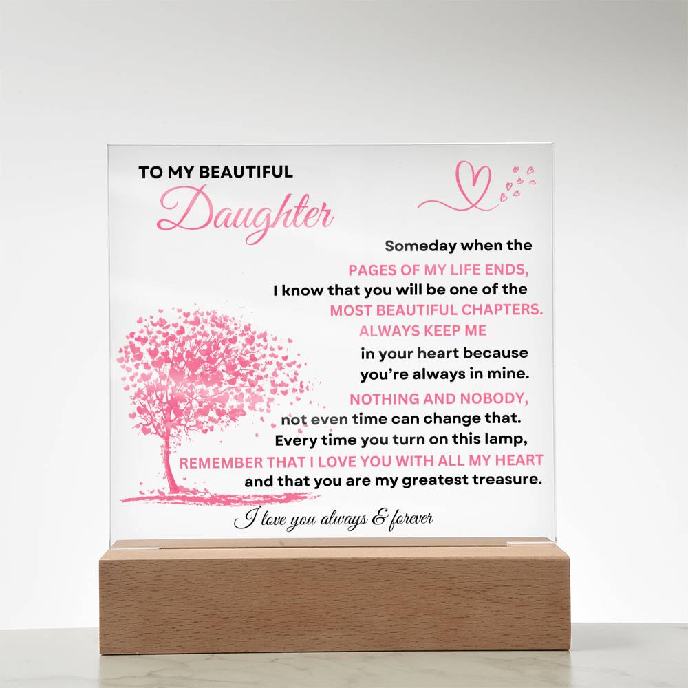 To My Beautiful Daughter | Someday When | Acrylic Plaque