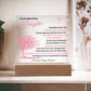 To My Beautiful Daughter | Someday When | Acrylic Plaque