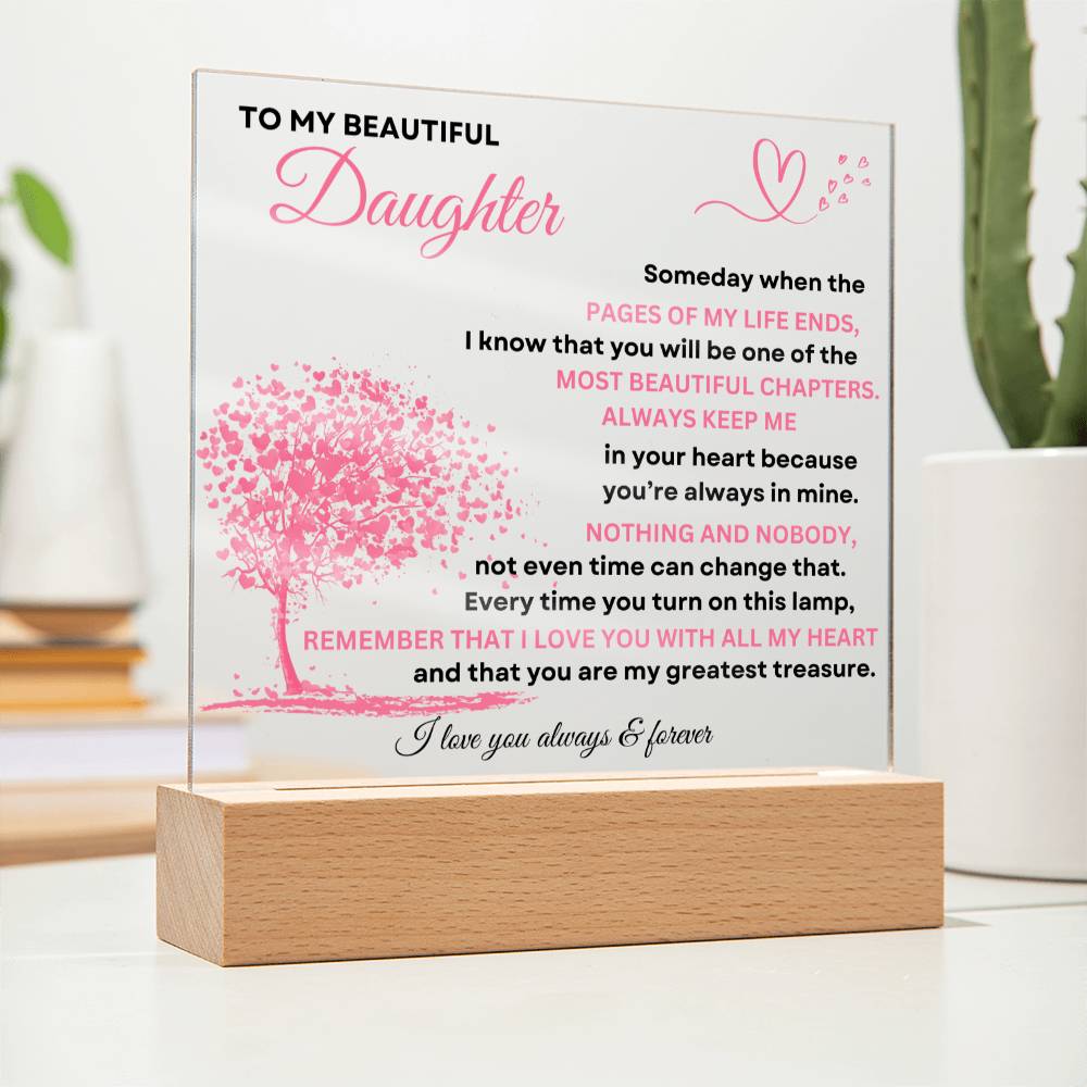 To My Beautiful Daughter | Someday When | Acrylic Plaque