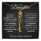 To My Daughter | Believe In Yourself | Birth Flower Name Necklace