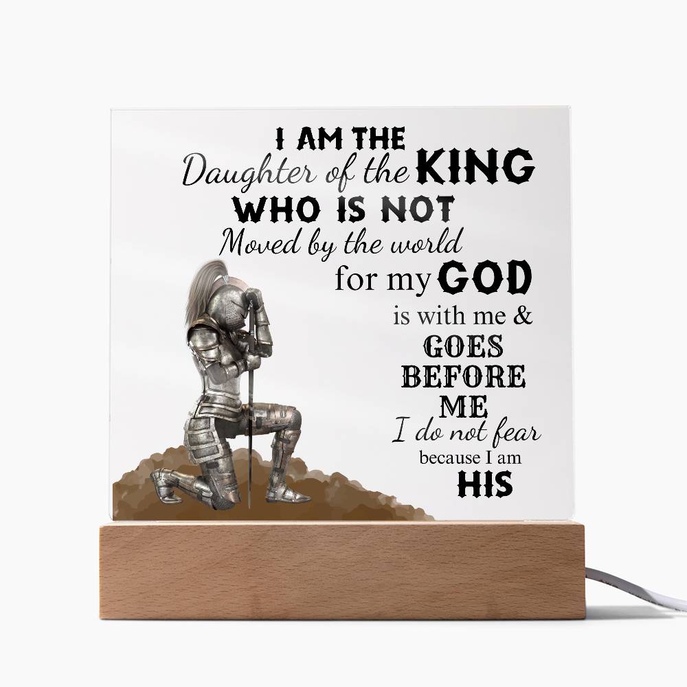 I Am the Daughter of the King | Square Acrylic Plaque