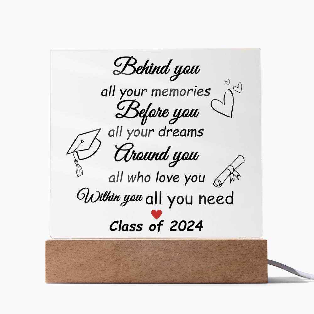 Class Of 2024 Graduation Acrylic Plaque