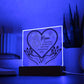 Mothers Day Gift | With All My Heart  | Acrylic Plaque Night Light