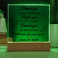 Class Of 2024 Graduation Acrylic Plaque