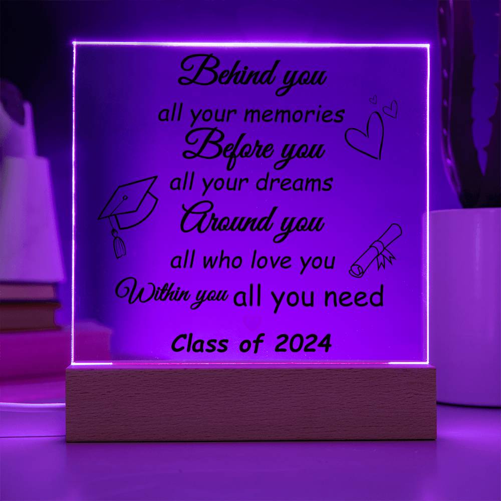 Class Of 2024 Graduation Acrylic Plaque