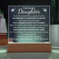 To My Daughter | Brightest Chapter | Acrylic Plaque