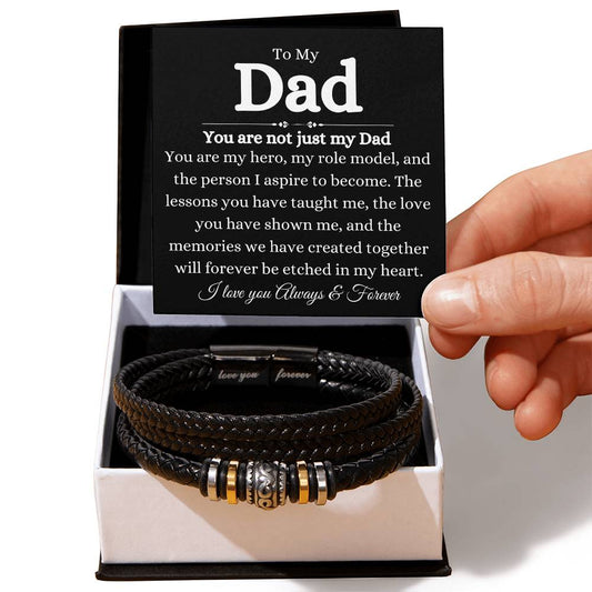 To My Dad | You are not just my Dad | Love You Forever Bracelet