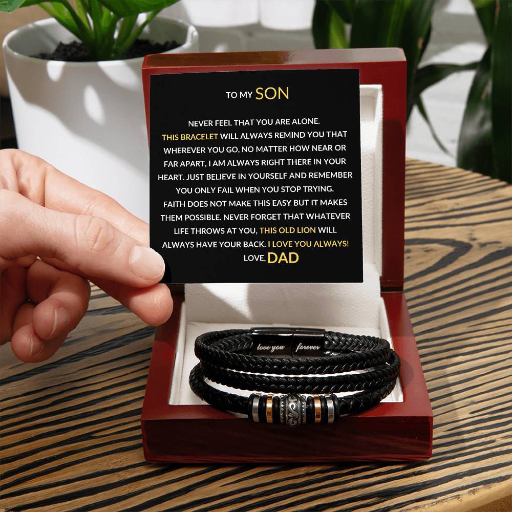 To My Son | This Old Lion | Love you Forever Bracelet