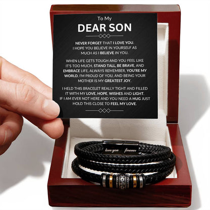 To My Son | Never Forget | Love You Forever Bracelet