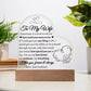 To My Wife | One Thing In Life | Acrylic Plaque