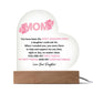 Mom | Forever Friend | Heart Acrylic Plaque