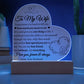 To My Wife | One Thing In Life | Acrylic Plaque