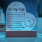 To My Wife | One Thing In Life | Acrylic Plaque