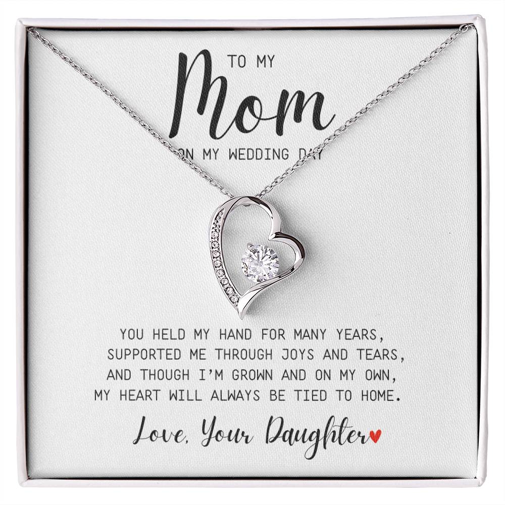 Mom | On My Wedding Day | Forever Love Necklace