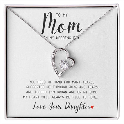Mom | On My Wedding Day | Forever Love Necklace
