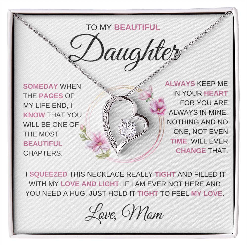 To My Beautiful Daughter | Someday When |  Forever Love Necklace