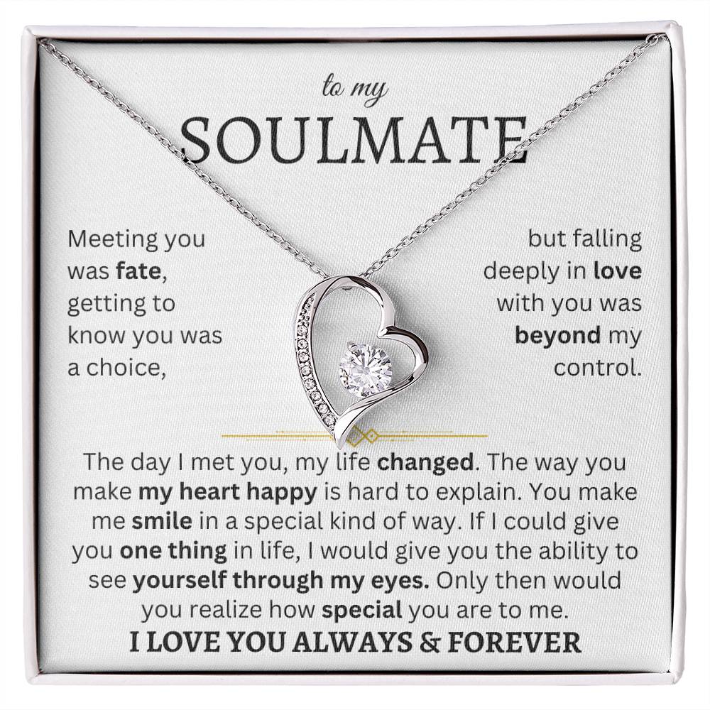 To My Soulmate | One Thing In Life | Forever Love Necklace