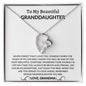To My Beautiful Granddaughter | Forever Love Necklace