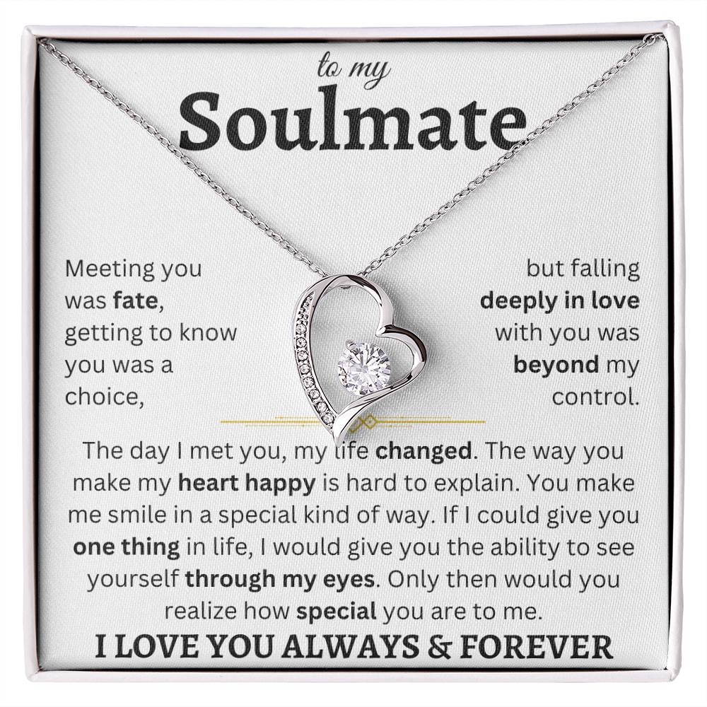 To My Soulmate | Deeply In Love | Forever Love Necklace