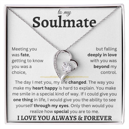To My Soulmate | Deeply In Love | Forever Love Necklace